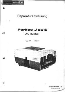 Voigtlander Perkeo J manual. Camera Instructions.